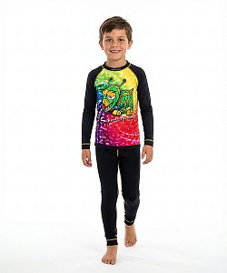 Set dětského funkčního prádla ROBOPES černá Bamboo Light New