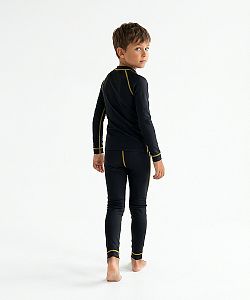 Set dětského funkčního prádla ROBOPES černá Bamboo Ultra