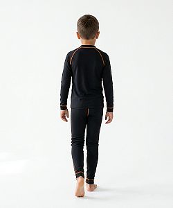 Set dětského funkčního prádla ROBORYBA černá Bamboo Ultra