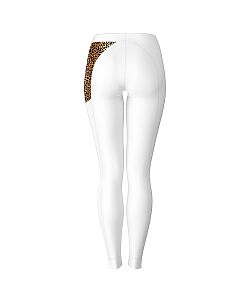 VÝPRODEJ - Dámské funkční spodky dlouhé LEO bílá/hnědá Bamboo Heavy, M