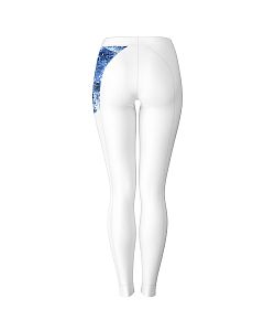 VÝPRODEJ - Dámské funkční spodky dlouhé SNOWFLAKES bílá Bamboo Thermo, L, XXL