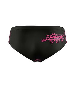 VÝPRODEJ - Dámské funkční sportovní kalhotky černá/růžová Bamboo Ultra, L