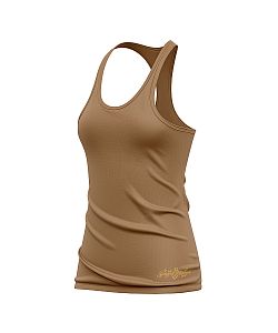 VÝPRODEJ - Dámské funkční sportovní tílko CAPPUCCINO Bamboo Ultra CLASSIC, XS