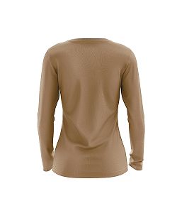 VÝPRODEJ - Dámské funkční tričko SPORTY dlouhý rukáv cappuccino Bamboo Ultra CLASSIC, M