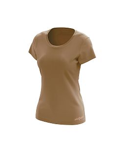 VÝPRODEJ - Dámské funkční tričko SPORTY krátký rukáv cappuccino Bamboo Ultra CLASSIC, S