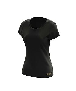 VÝPRODEJ - Dámské funkční tričko SPORTY krátký rukáv černá Bamboo Ultra CLASSIC, L