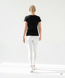 VÝPRODEJ - Dámské funkční tričko SPORTY krátký rukáv černá Bamboo Ultra CLASSIC, L