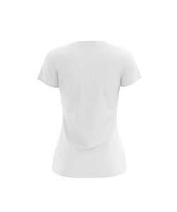 VÝPRODEJ - Dámské funkční tričko SPORTY "V" krátký rukáv bílá Bamboo Ultra CLASSIC, M