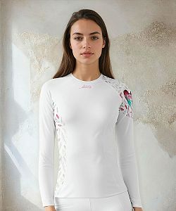 VÝPRODEJ - Dámské funkční triko dlouhý rukáv ANGEL LADY bílá Bamboo Ultra, S