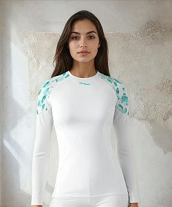 VÝPRODEJ - Dámské funkční triko dlouhý rukáv BIRD bílá Bamboo Light New, XS