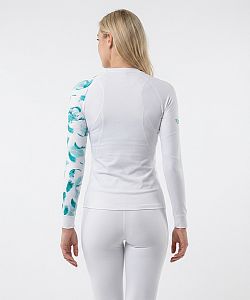 VÝPRODEJ - Dámské funkční triko dlouhý rukáv BIRD bílá Bamboo Thermo, L