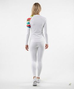 VÝPRODEJ - Dámské funkční triko dlouhý rukáv BUTTERFLY bílá Bamboo Ultra, M