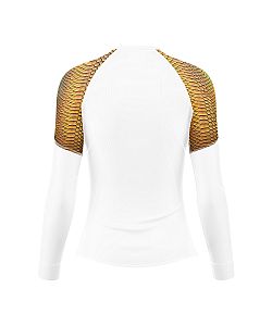 VÝPRODEJ - Dámské funkční triko dlouhý rukáv CROCODILE LADY bílá Bamboo Light New, L