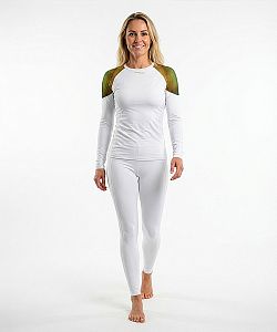 VÝPRODEJ - Dámské funkční triko dlouhý rukáv CROCODILE LADY bílá Bamboo Light New, L