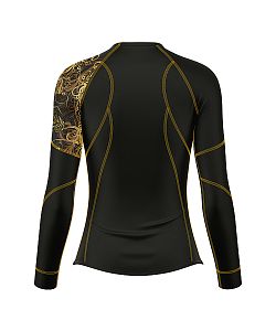 VÝPRODEJ - Dámské funkční triko dlouhý rukáv GOLD černá Bamboo Ultra, XXL