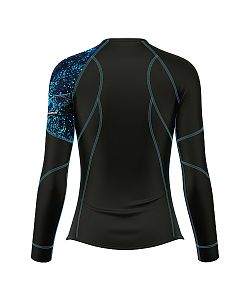 VÝPRODEJ - Dámské funkční triko dlouhý rukáv HEART černá Bamboo Ultra, 3XL