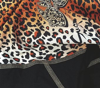 VÝPRODEJ - Dámské funkční triko dlouhý rukáv LEO černá/hnědá Bamboo Light New, L