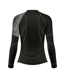 VÝPRODEJ - Dámské funkční triko dlouhý rukáv LEO černá/šedá Bamboo Ultra, L