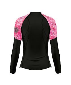 VÝPRODEJ - Dámské funkční triko dlouhý rukáv PINK MANDALA černá Bamboo Light New, M