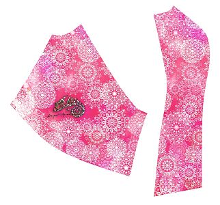 VÝPRODEJ - Dámské funkční triko dlouhý rukáv PINK MANDALA černá Bamboo Ultra, XXL