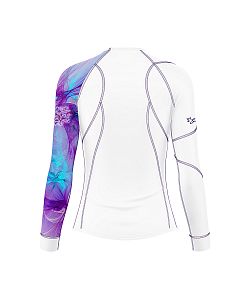 VÝPRODEJ - Dámské funkční triko dlouhý rukáv PURPLE bílá Bamboo Thermo, XS