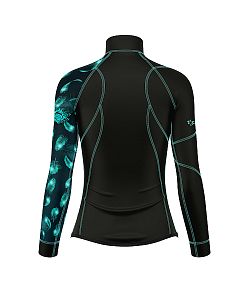 VÝPRODEJ - Dámské funkční triko dlouhý rukáv se zipem BIRD černá Bamboo Thermo, L