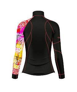 VÝPRODEJ - Dámské funkční triko dlouhý rukáv se zipem CANDY černá Bamboo Thermo, XS