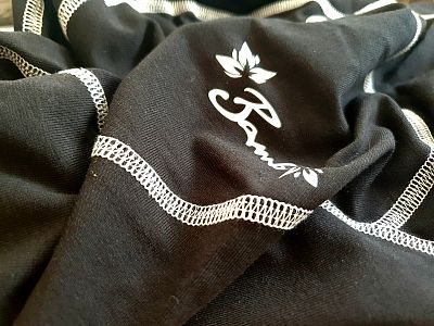 VÝPRODEJ - Dámské funkční triko dlouhý rukáv se zipem černá/bílá Bamboo Heavy, S
