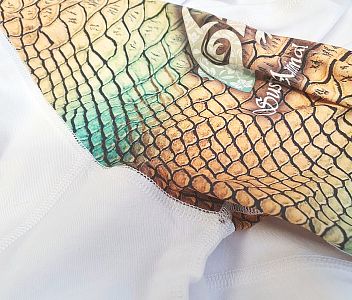 VÝPRODEJ - Dámské funkční triko dlouhý rukáv se zipem CROCODILE LADY bílá Bamboo Thermo, S