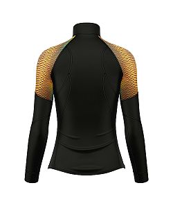 VÝPRODEJ - Dámské funkční triko dlouhý rukáv se zipem CROCODILE LADY černá Bamboo Light New, M