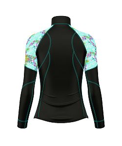 VÝPRODEJ - Dámské funkční triko dlouhý rukáv se zipem DRAGONFLY černá Bamboo Light New, M