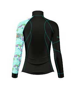 VÝPRODEJ - Dámské funkční triko dlouhý rukáv se zipem DRAGONFLY černá Bamboo Thermo, L