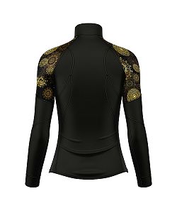 VÝPRODEJ - Dámské funkční triko dlouhý rukáv se zipem GOLDEN EYE černá Bamboo Light New, M