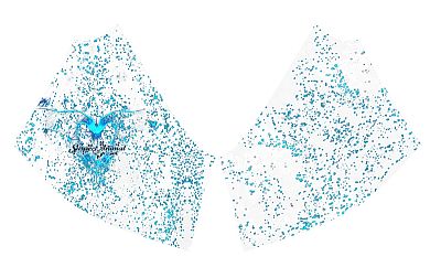 VÝPRODEJ - Dámské funkční triko dlouhý rukáv se zipem HEART bílá Bamboo Light New, S