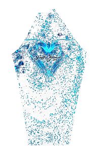 VÝPRODEJ - Dámské funkční triko dlouhý rukáv se zipem HEART bílá Bamboo Thermo, S, M