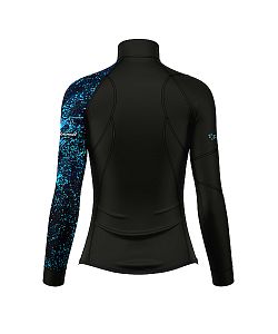 VÝPRODEJ - Dámské funkční triko dlouhý rukáv se zipem HEART LADY černá Bamboo Heavy, L