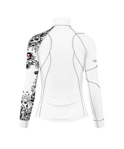 VÝPRODEJ - Dámské funkční triko dlouhý rukáv se zipem LADY bílá Bamboo Thermo, XS, L