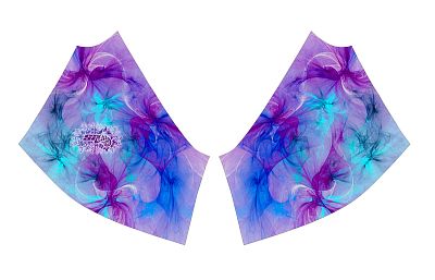 VÝPRODEJ - Dámské funkční triko dlouhý rukáv se zipem PURPLE bílá Bamboo Light New, M