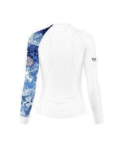 VÝPRODEJ - Dámské funkční triko dlouhý rukáv SNOWFLAKES bílá Bamboo Thermo, L, XL