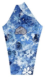 VÝPRODEJ - Dámské funkční triko dlouhý rukáv SNOWFLAKES bílá Bamboo Thermo, XL