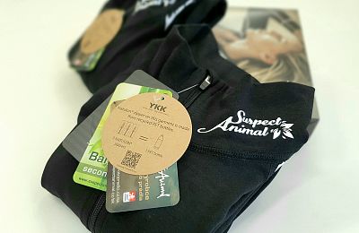 VÝPRODEJ - Dámské funkční triko dlouhý rukáv - stoják ECO zip AQUARELLE černá Bamboo Thermo, S