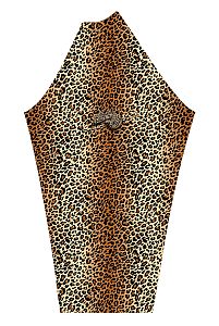 VÝPRODEJ - Dámské funkční triko dlouhý rukáv-stoják ECO zip LEO černá/hnědá Bamboo Heavy, M, L