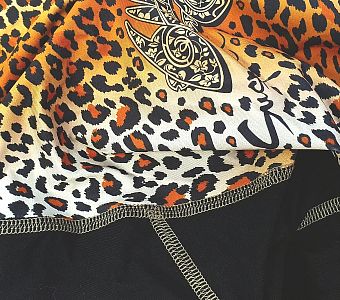 VÝPRODEJ - Dámské funkční triko dlouhý rukáv-stoják ECO zip LEO černá/hnědá Bamboo Heavy, M, L