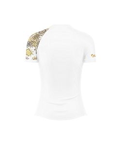VÝPRODEJ - Dámské funkční triko krátký rukáv GOLDEN EYE bílá Bamboo Heavy, XL