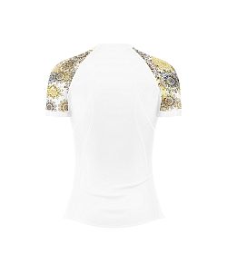 VÝPRODEJ - Dámské funkční triko krátký rukáv GOLDEN EYE bílá Bamboo Light New, XL