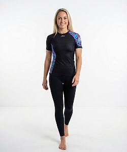 VÝPRODEJ - Dámské funkční triko krátký rukáv HAWAII černá Bamboo Ultra, S