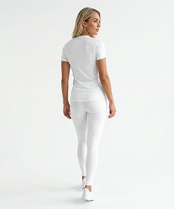 VÝPRODEJ - Dámské funkční triko krátký rukáv LIGHT GOLD bílá Bamboo Ultra, S