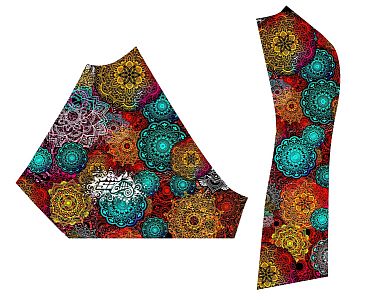 VÝPRODEJ - Dámské funkční triko krátký rukáv MANDALA černá Bamboo Ultra, M