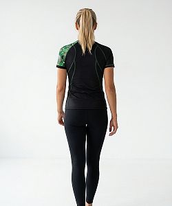 VÝPRODEJ - Dámské funkční triko krátký rukáv TROPICAL černá Bamboo Ultra, M