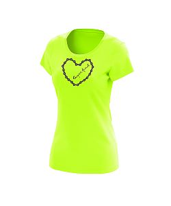 VÝPRODEJ - Dámské prodloužené tričko BIKE neon žlutá, S, XXL